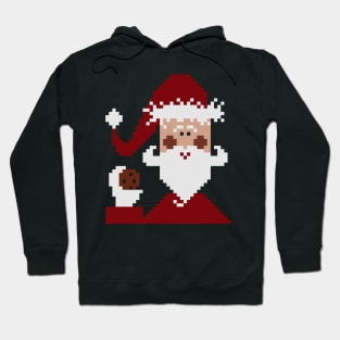 Santa Claus square pattern Hoodie